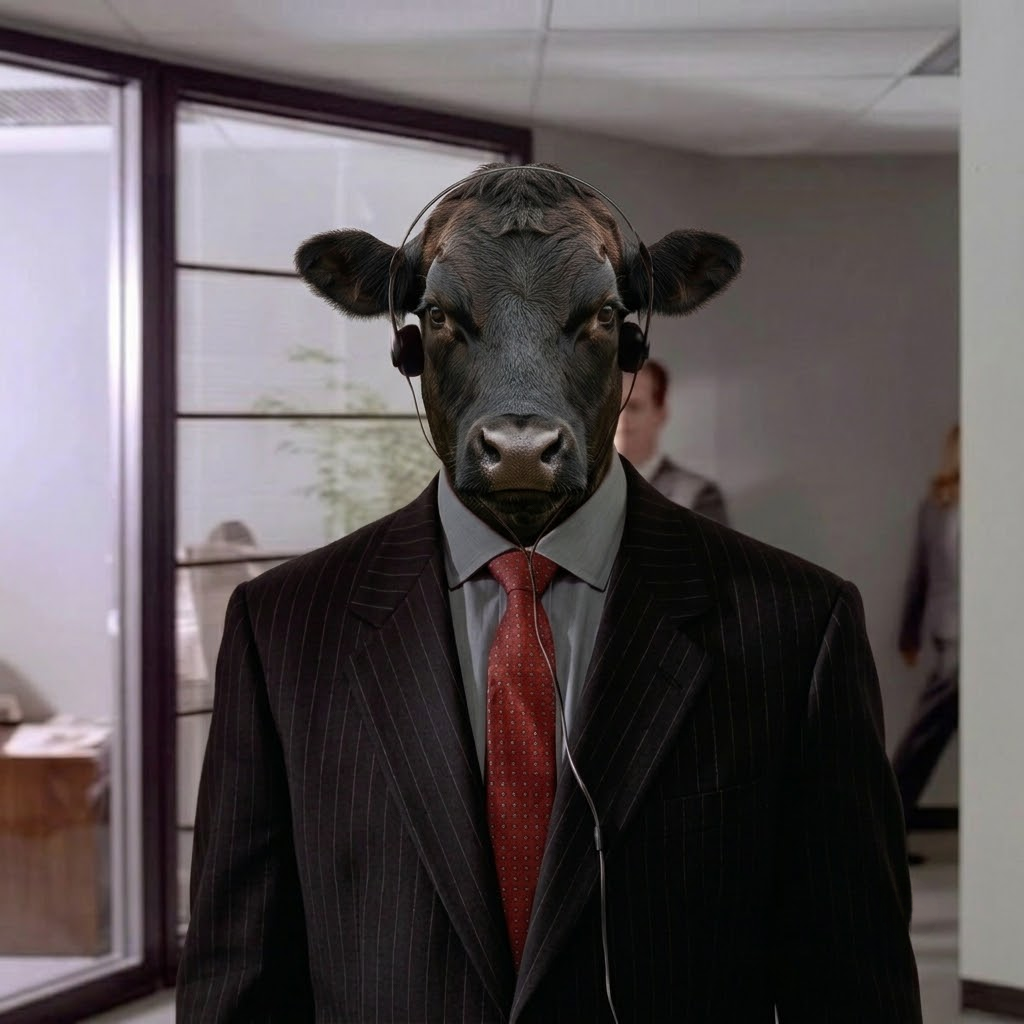 Bull in office